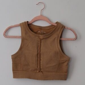 OFFLINE By Aerie Seamless Macrame Longline Sports Bra